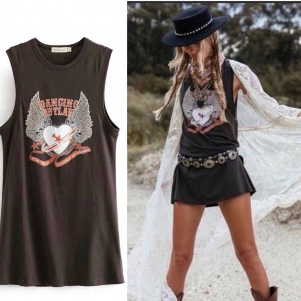 NWT-  Spell Cowgirl Boho Gypsy Tunic Dress - Picture 6 of 16